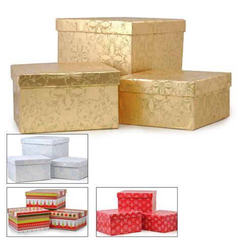 decorative square boxes with lids